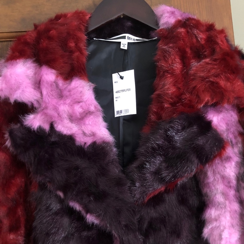 ❌SOLD❌NWT MCQ ALEXANDER MCQUEEN  Faux Fur Coat - Picture 12 of 16